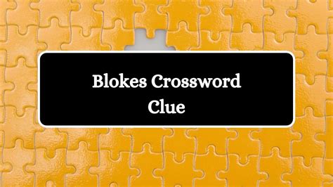blokes you bet crossword.